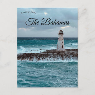fyr i Nassau Bahamas Vykort