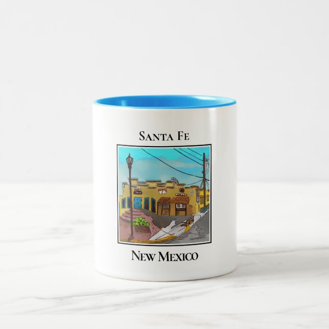 fyr i Town, South Haven, Michigan Två-Tonad Mugg (Center)