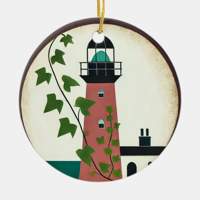fyr julgransprydnad keramik (Framsidan)