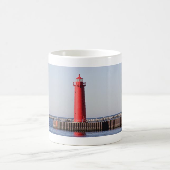 Fyr Muskegon, Michigan Kaffemugg (Center)