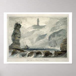 Fyr på det Flamborough huvudet, från volym VI av Poster