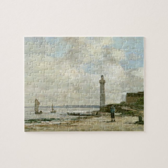 Fyr på Honfleur, 1864-66 (olja på panel) Pussel (Horisontell)