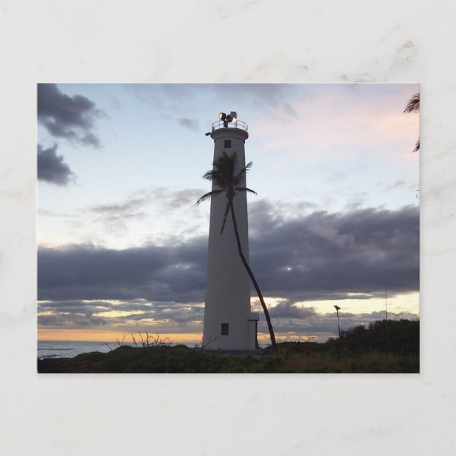 fyr på Oahu Point Vykort (Framsida)