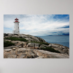 fyr på peggys cove poster