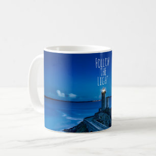 Fyr på skymningen kaffemugg