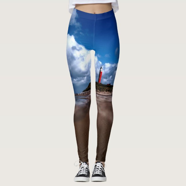 Fyr på stranden leggings (Framsida)