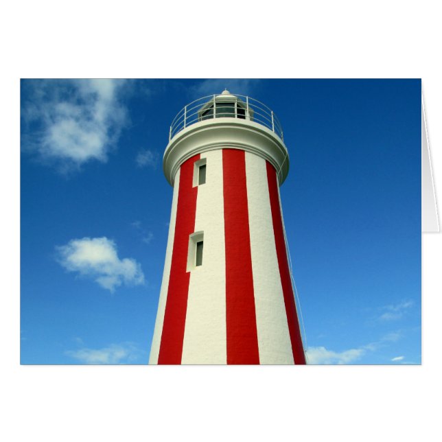 fyr rand hälsningskort (Framsidan Horizontal)