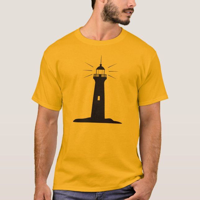 Fyr Silhuett T Shirt (Framsida)