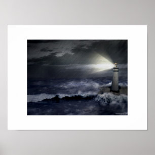 Fyr under storm poster
