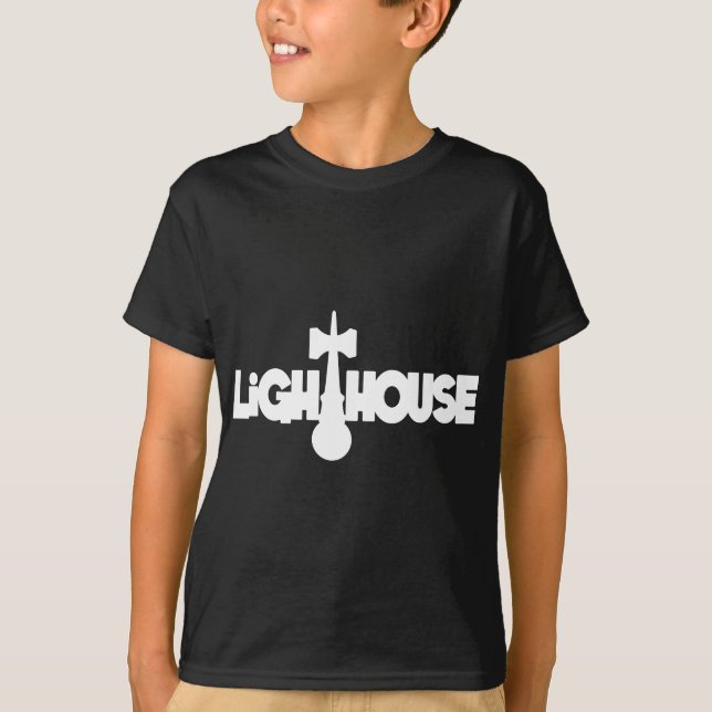 Fyr vit t-shirt (Framsida)
