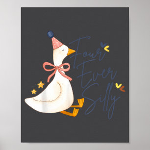 Fyra Alltid Dumt Roligt Dumma Gås 4-årsdag  Poster
