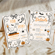 Fyra Alltid Skräckinjagande Halloween 4-års Födels