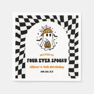 Fyra Alltid Skräckinjagande Halloween 4-års Födels Pappersservett