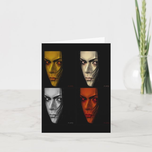 fyra ansikte kort (Framsida)