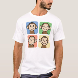 Fyra apor t-shirt