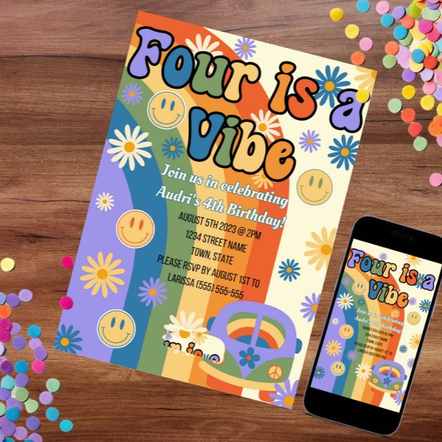Fyra är en inbjudan till Vibe Birthday, 4:e dagen  (Skapare uppladdad)