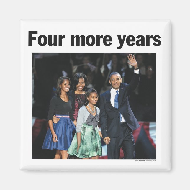 Fyra år till Obama Magnet (Framsidan)