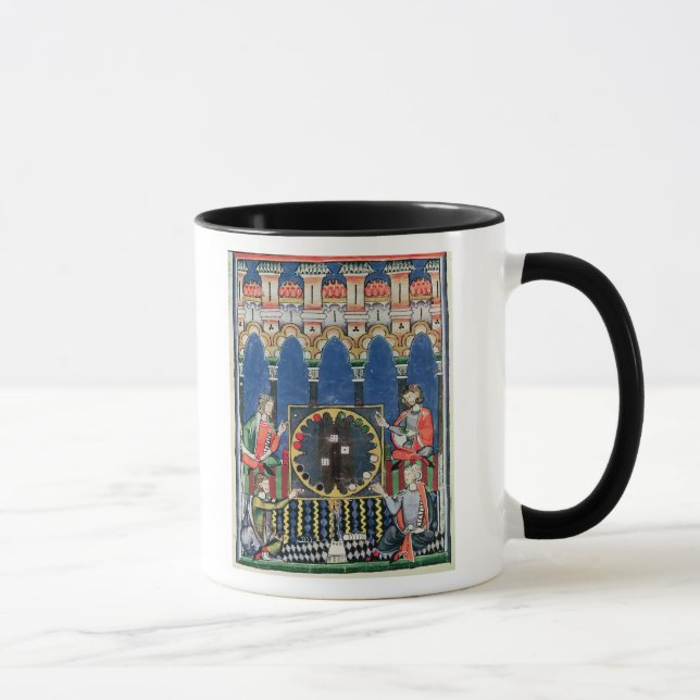 Fyra arabiskaBackgammonspelare Mugg (Höger)