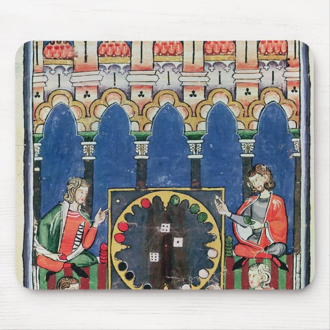 Fyra arabiskaBackgammonspelare Musmatta (Framsidan)