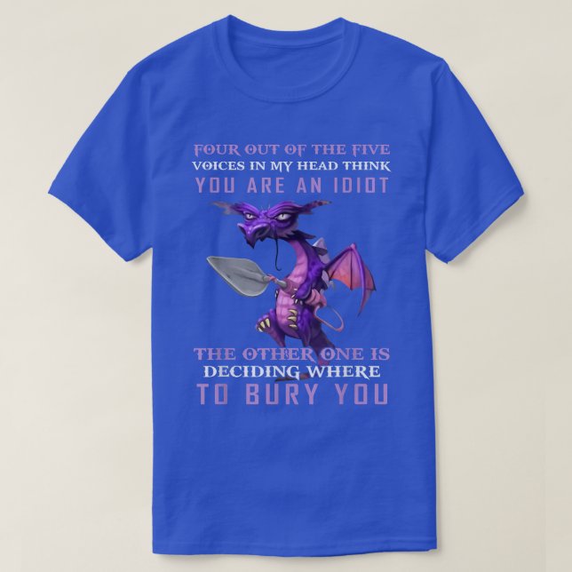 Fyra av de fem rösterna i min Tänka T Shirt (Design framsida)