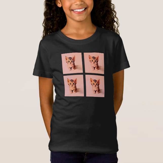 Fyra av en typ Kitten Cuteness T Shirt (Framsida)