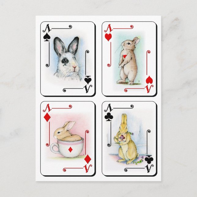 Fyra av ett slag vykort (Framsida)