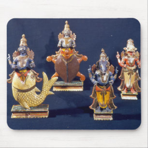 Fyra av incarnationsna av Vishnu Musmatta