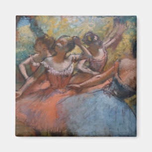 Fyra ballerinor på scenen (av Edgar Degas) Magnet