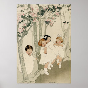 Fyra barn dansar - Bertha Boynton Lum - c1913 Poster