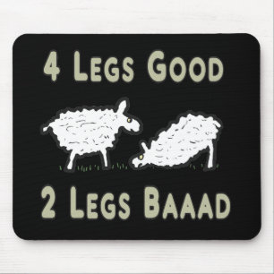 Fyra Ben Bra Funny Sheep Pun Musmatta