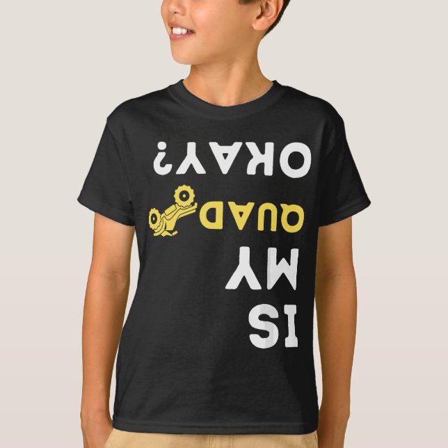 Fyra Biker ATV 4 Hjul-gåva T Shirt (Framsida)