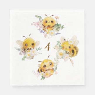 Fyra bin Napkins Pappersservett