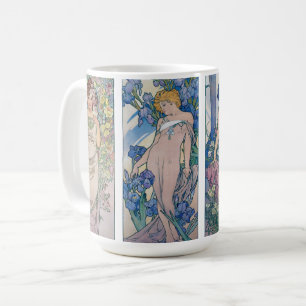 Fyra blommor, Alphonse Mucha Kaffemugg