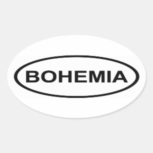 FYRA Bohemia Ovalt Klistermärke