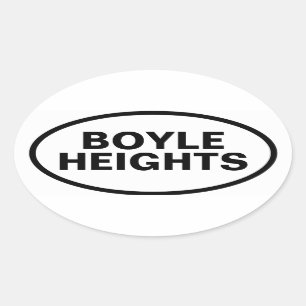 FYRA "Boyle Heights" Ovalt Klistermärke
