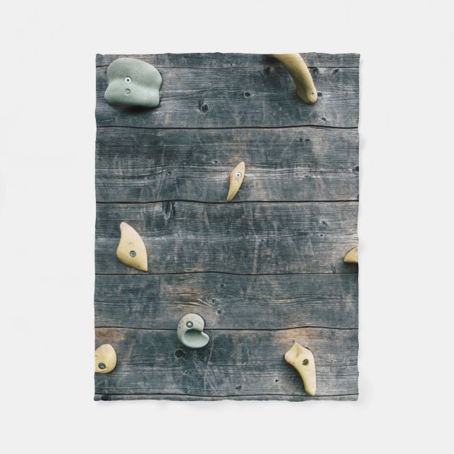 Fyra bruna träväggar fleecefilt (Framsidan)