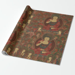 Fyra buddister i ren delstatsbuddhism presentpapper
