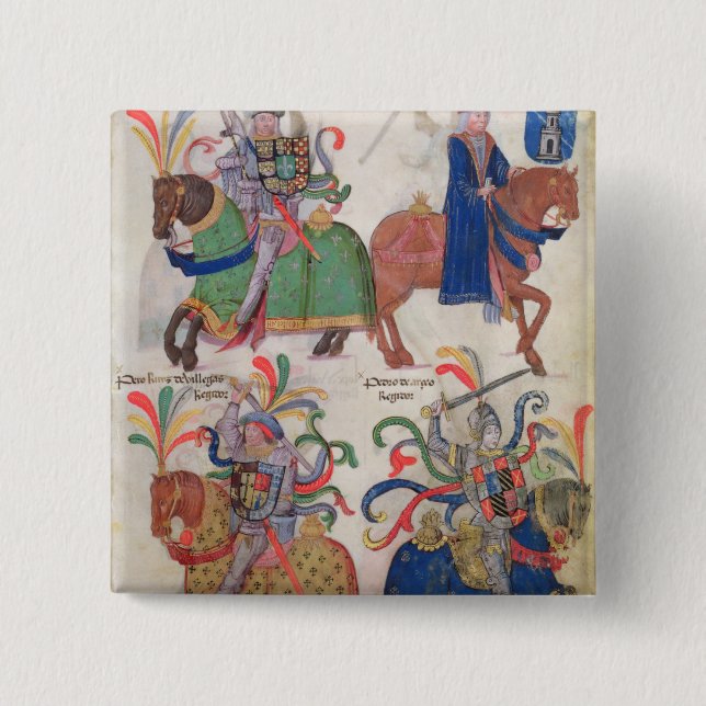 Fyra cavaliers, från knapp (Framsida)