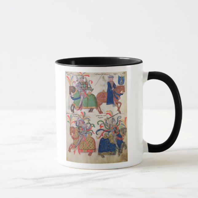Fyra cavaliers, från mugg (Höger)