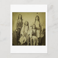 Fyra Cheyenne Scouts Vintage Stereoview