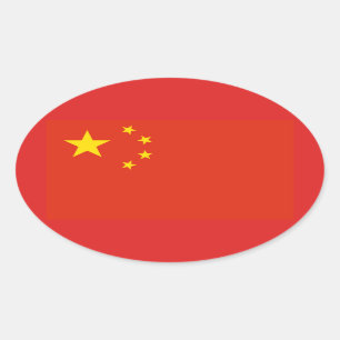 FYRA Chinor (KINA) Ovalt Klistermärke