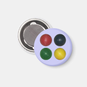 Fyra Croquet Bollar Magnet