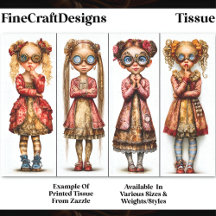 Fyra Cute Quirky Steampunk Girls DV3R Decoupage