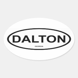 FYRA Dalton, Georgien Ovalt Klistermärke