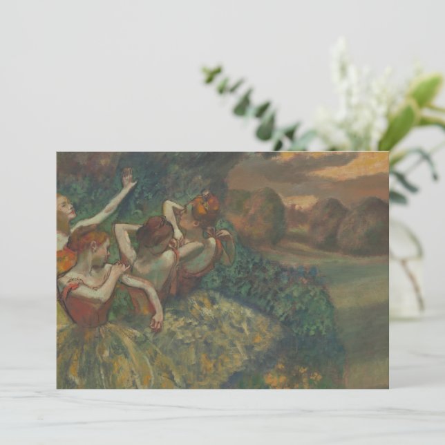 Fyra dansare av Edgar Degas, Ballet Fine Art (Stående Fram)