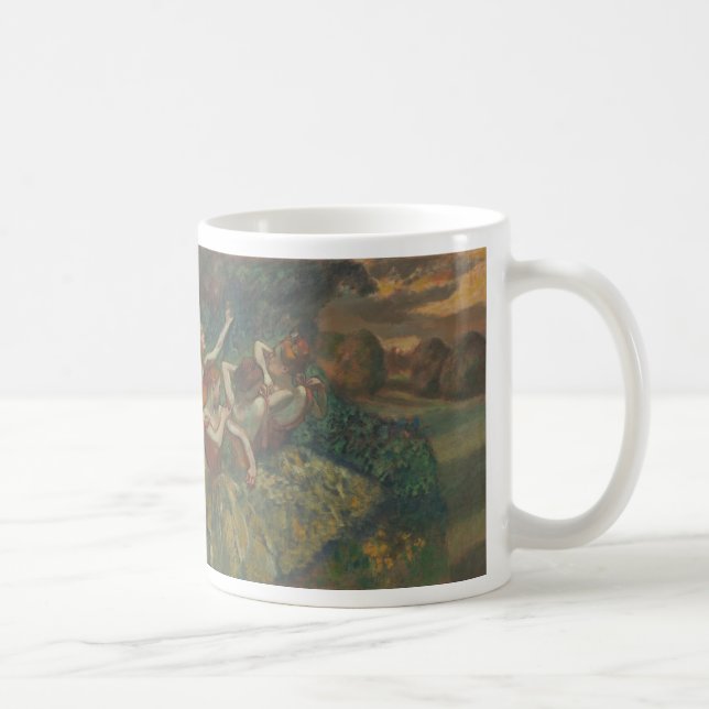 Fyra dansare av Edgar Degas, Ballet Fine Art Kaffemugg (Höger)