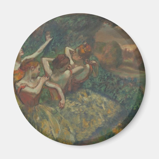 Fyra dansare av Edgar Degas, Ballet Fine Art Magnet (Framsidan)