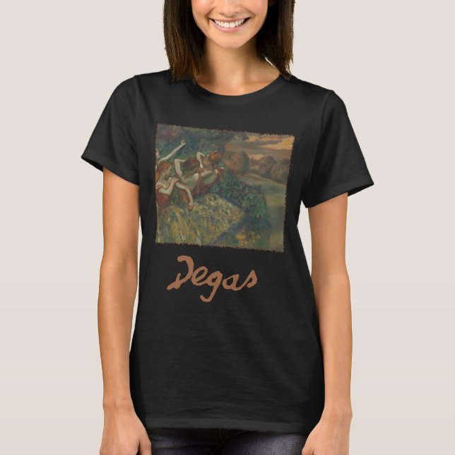 Fyra dansare av Edgar Degas, Ballet Fine Art T Shirt (Framsida)