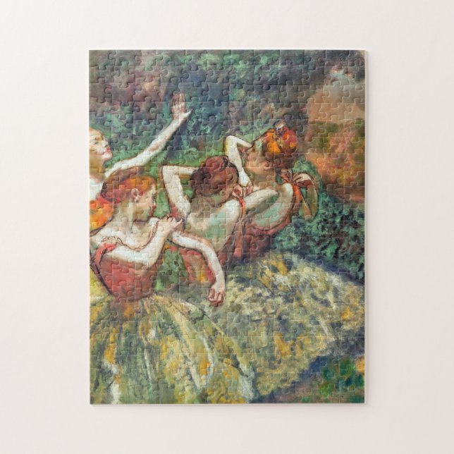 Fyra dansare av Edgar Degas Pussel (Vertikal)