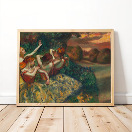 Fyra dansare, Degas Art Poster